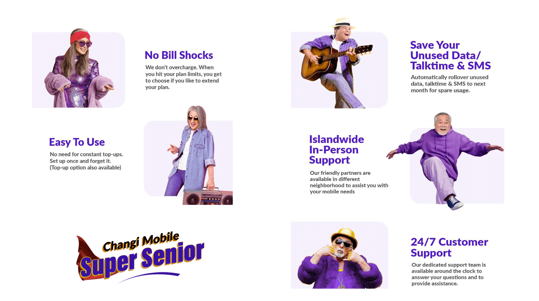 Changi Mobile Super Senior brand positioning